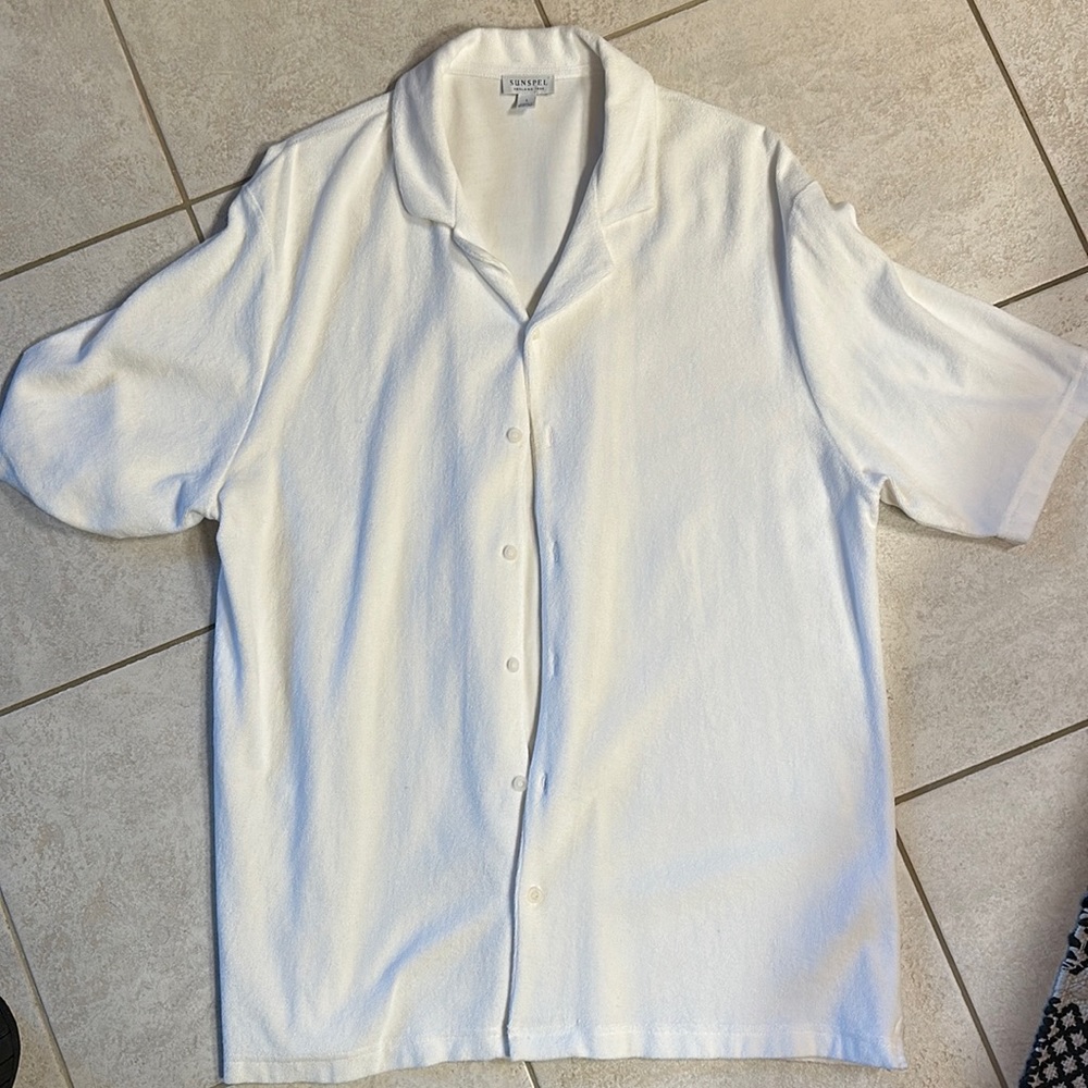 Sunspel Terrycloth Camp Shirt